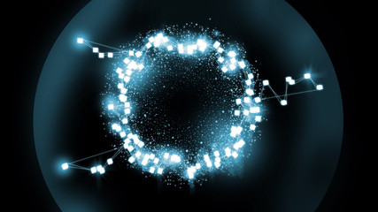 abstract technology ring