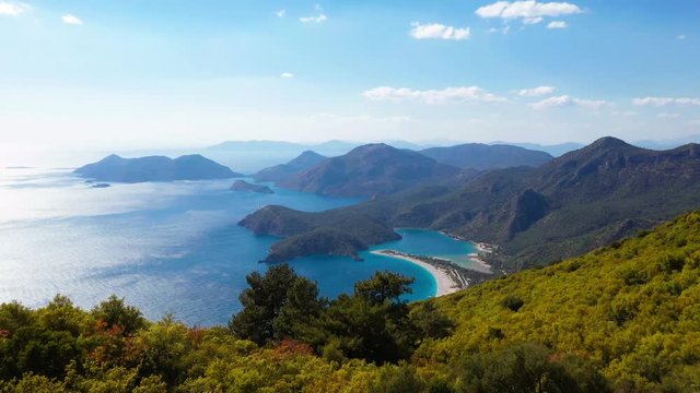Oludeniz is a resort village on the southwest coast of Turkey. It&rsquo;s known for the blue lagoon of Oludeniz Tabiat Parki and the wide, white Belcekiz Beach.