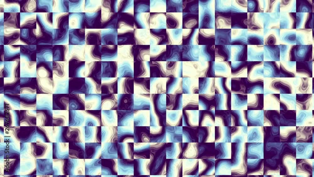Poster transforming abstract shapes. abstract geometric background. seamless looping footage.