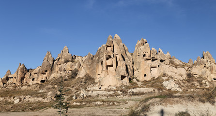 Fototapeta premium Rock Formations in Cappadocia, Nevsehir, Turkey