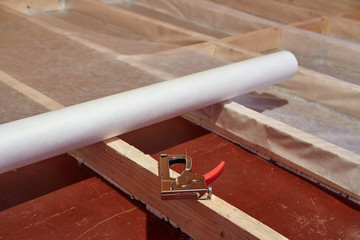 Fototapeta premium Floor heating insulation