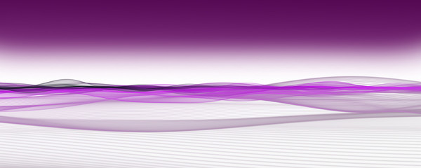 Abstract elegant romantic wave panorama background design illustration