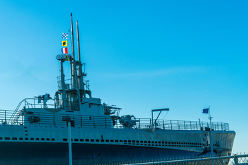 Fototapeta premium Historical USS Alabama Battleship Memorial State Park