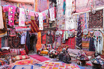 Turkish Traditional Carpets in Goreme, Nevsehir, Turkey