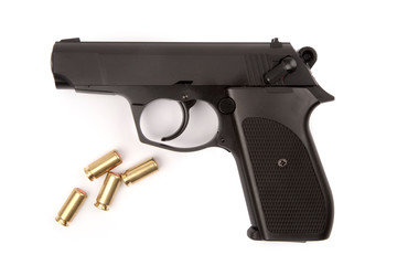 Pistol with ammunition