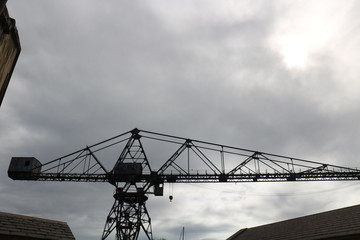 Derelict Crane on Goat Island Sydney Harbour
