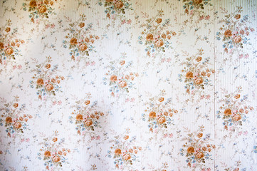Patterned wallpaper from the 1970s/1980s
