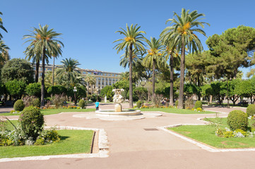 Fototapeta premium Jardin Albert 1er (Albert 1st Garden), Nice, France