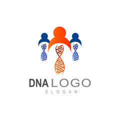 DNA logo, icon of life,  logo of medical association, social symbol