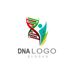 DNA logo, icon of life,  logo of medical association, social symbol, family health icon
