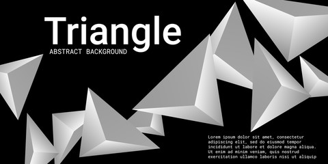 Abstract composition of  triangle.