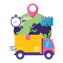 Fototapeta premium fast delivery business