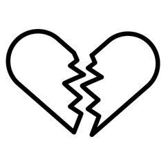 Fototapeta premium broken heart love