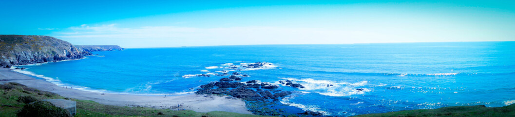 aerial view of the sea