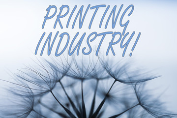 Handwriting text writing Printing Industry. Conceptual photo industry involved in production of...