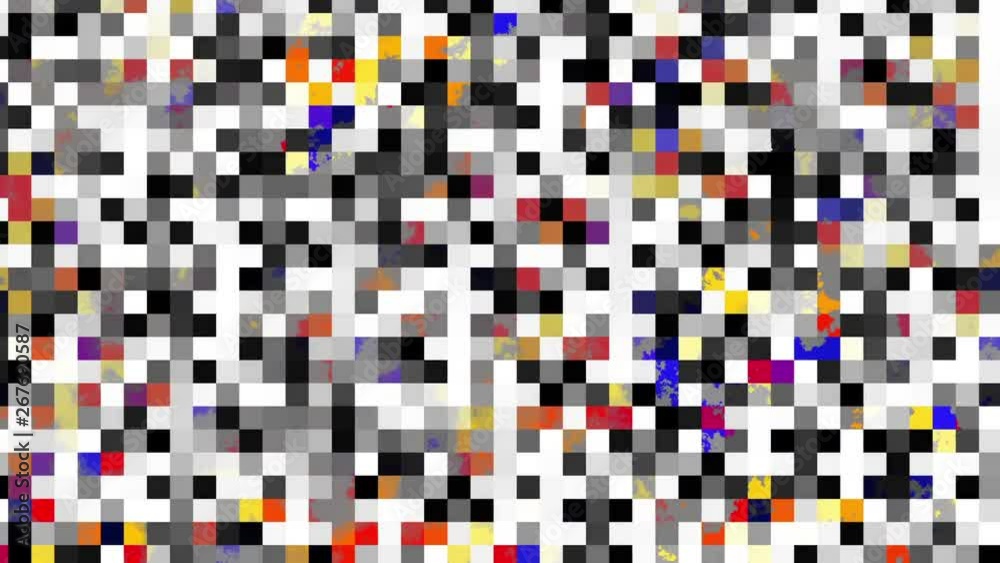 Poster transforming abstract shapes. abstract geometric background. seamless looping footage.