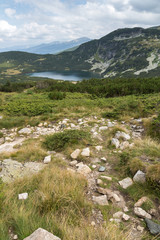 Panorama of The Lower Lake, Rila Mountain, The Seven Rila Lakes, Bulgaria