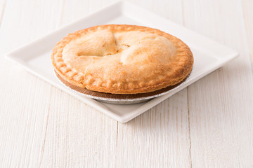 Small sweet apple pie dessert