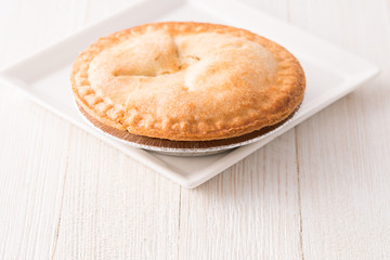 Small sweet apple pie dessert