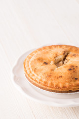 Small sweet apple pie dessert