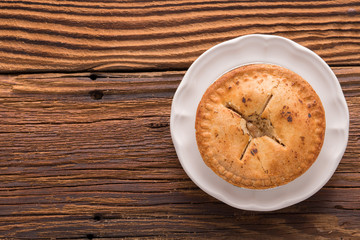Small sweet apple pie dessert