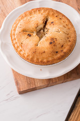 Small sweet apple pie dessert