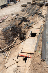 Messy Construction Site