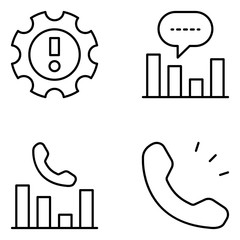 Call Centre Vector Icon Set