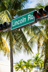Lincoln Road stock photo Miami Beach