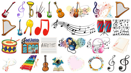 Set of music instrument