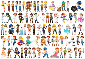 Fototapeta premium Set of people character