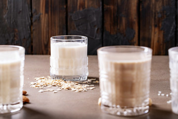 Almond, hazelnut, oat and rice milk