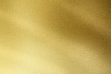 Brushed golden wave metallic wall, abstract texture background