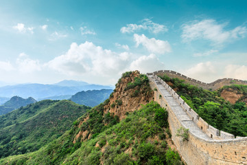 Fototapeta na wymiar The Great Wall of China at Jinshanling