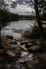 Spring Run Off into Peck Lake Algonquin Park