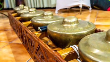 Gamelan, percussion traditional music instrument from Indonesia