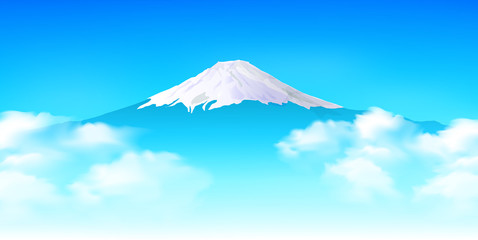 富士山　日本　空　風景