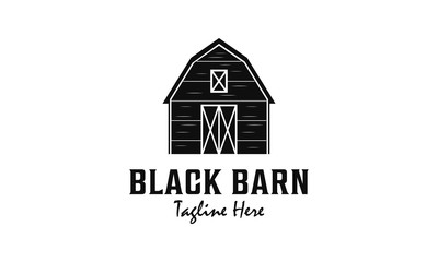 Barn vintage logo vector illustration