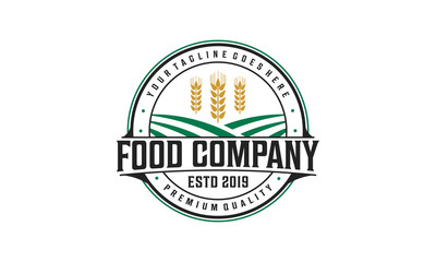 Fototapeta premium Food company logo design