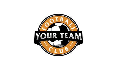 Football sport logo