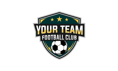 Football sport logo