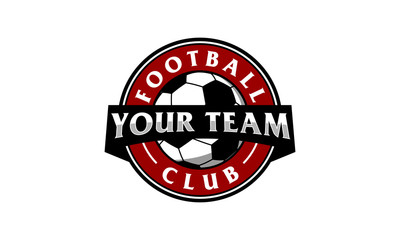 Football sport logo