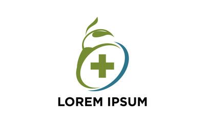 Cannabis and medical logo design