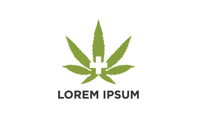 Cannabis and medical logo design