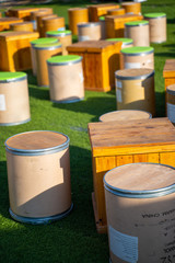 dining table from wooden box