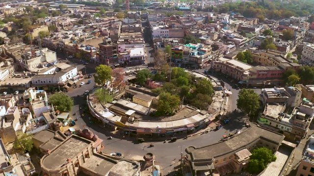 Ajmer, India, 4k aerial drone footage