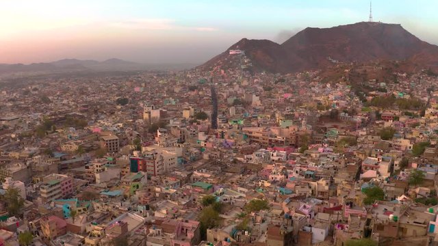 Ajmer, India, 4k aerial drone footage