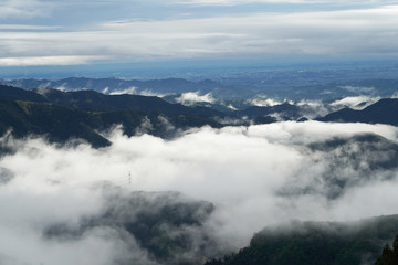 sea of clouds from the mountain