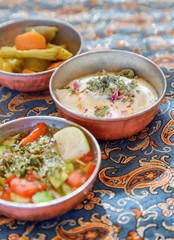 Tasty traditional Iranian snacks. Awesome Persian cuisine