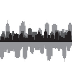 Naklejka premium Modern City Skyline Vector